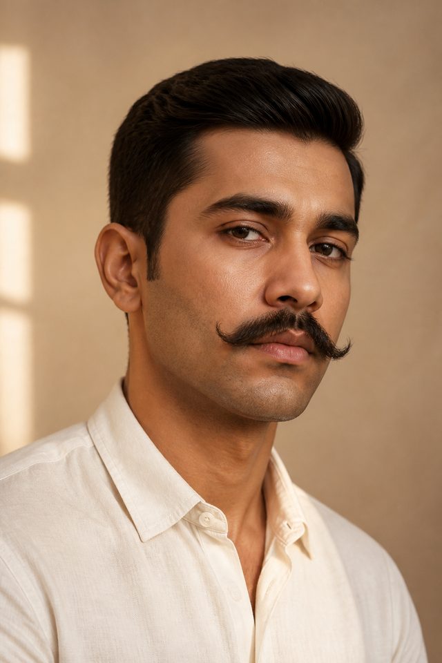 Handlebar Moustache hairstyle preview