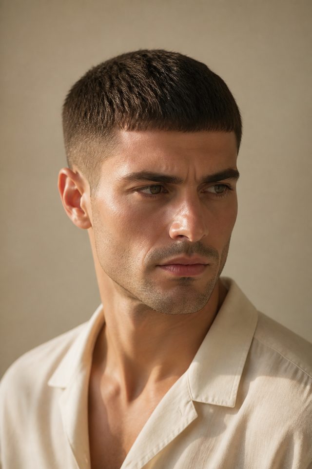 Caesar Cut hairstyle preview