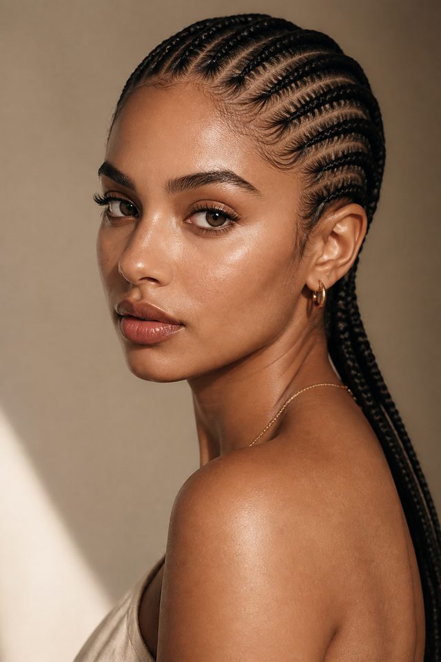 Cornrows haircut preview
