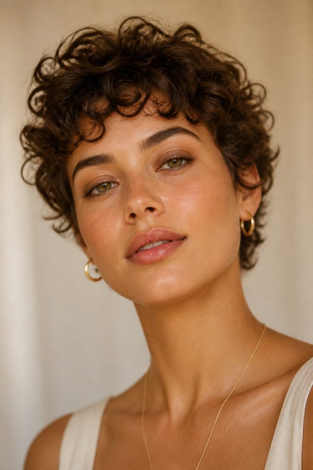 Curly Pixie hairstyle preview