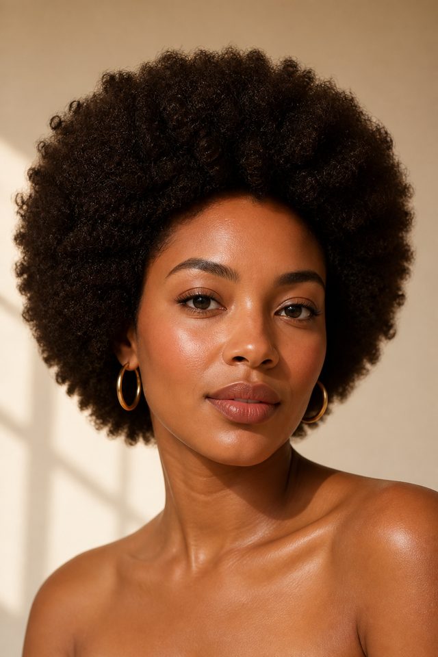 Natural Afro hairstyle preview