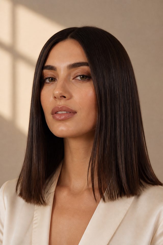 Sleek One-Length hairstyle preview